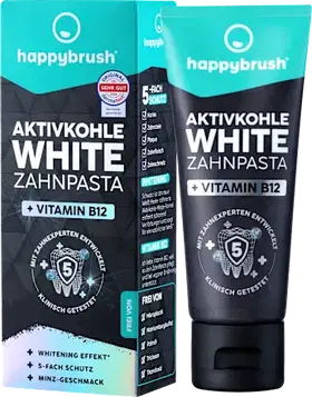 Active kool White tandpasta + B12 75ml HappyBrush