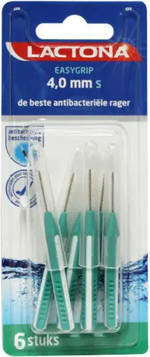 Easygrip interdental cleaners ragers S 4 mm 6 stuks Lactona