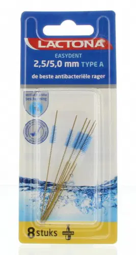 Easydent Type A 2,5 mm / 5 mm 8 stuks Lactona