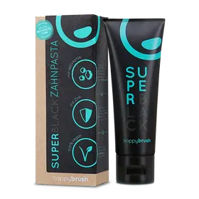 Super black tandpasta 75ml HappyBrush