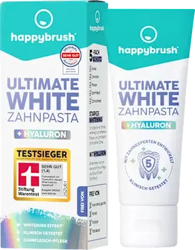 Ultimate white tandpasta 75ml HappyBrush